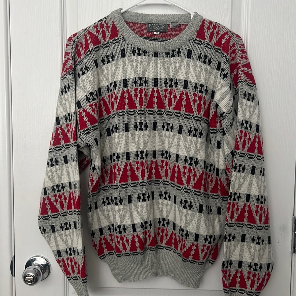 Vintage Banner wool/acrylic blend Knit 80s sweater M